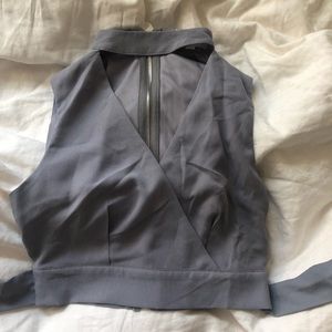 SOLD - Light grey crop top